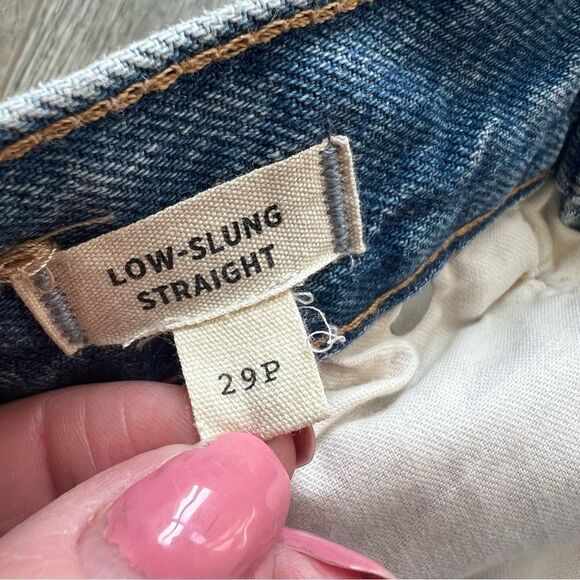 Madewell Women's Straight Leg Jeans - Blue - Picture 13 of 15